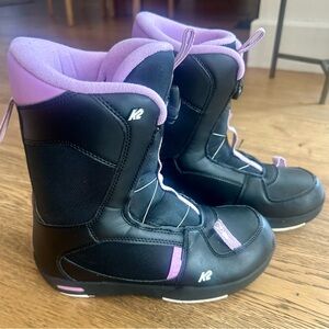 K2 Lil Kat Girls Snowboard Boots size 4